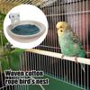 Гнездо для клетки хлопковая веревка гнездо для разведения кровать домик для высиживания подвесная кровать для птиц с металлическими креплениями для кореллы попугая розелла ара волнистого попугайчика неразлучника
