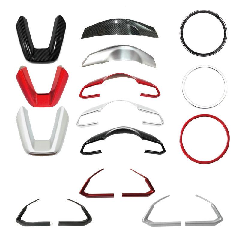 For Mazda CX-3 CX3 2017 2018 Car Styling Stick Cover Steering Wheel Button Switch Kit Trim Frame Panel Trim