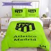 Atletico Madrid Bedding Set Breathable Duvet Cover With Pillowcases Home Decoration Birthday Gift
