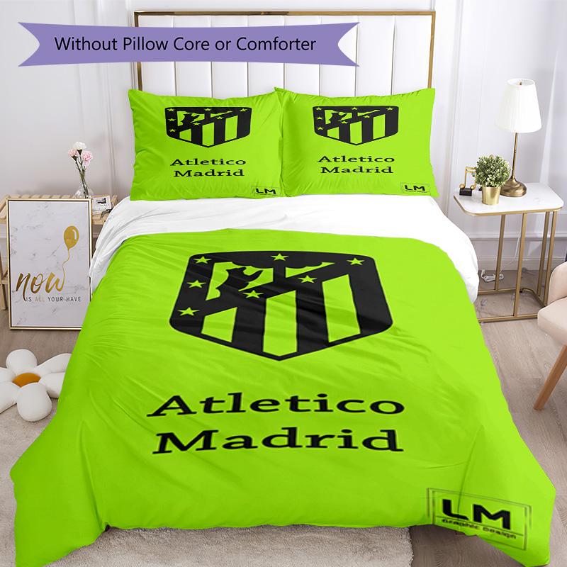 Atletico Madrid Bedding Set Breathable Duvet Cover With Pillowcases Home Decoration Birthday Gift