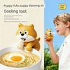 Puppy Fufu Inflatable Mini Fan Cartoon Portable Durable Detachable Washable Clip-On Cooling Gadget