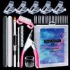 Exclusive Nail Art Extension Tips & Dual-ended Mixing Pen Tool Set