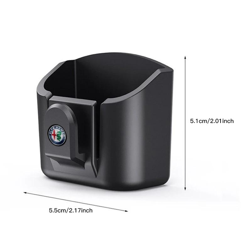 Hub Caps Car Key Storage Box Organizer Sunglasses Card Holder Clip Auto Sticker For Alfa Romeo 147 Giulia Stelvio Giulietta MiTo XGHIJ1