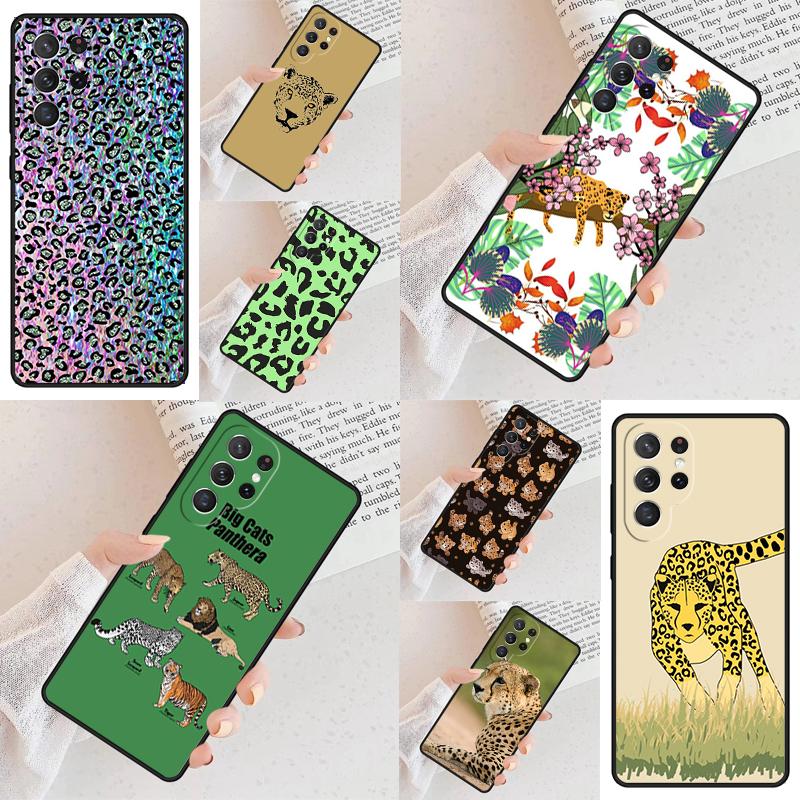 Cheetah Panther tiger lion SOFT Cell Phone Case for Samsung Galaxy S26 Ultra S25 S24 S23 S22 S21 S20 Note10 Cover