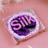 2PCS 100% Silk Hair Scrunchies For Women Girls High Quality Hair Ties HairBands Silk Suitable for Valentine's Day 22Momme Silk Hair Accessoires