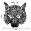 3D Realistic Werewolf Mask Soft PU Foam Wolf Head Mask Mysterious Halloween Cosplay Animal Mask Costume Prop Party Decoration