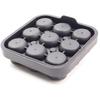 Rose Whiskey Ice Mold: 9-Piece Silicone Ice Tray Set with Integrated Funnel for Perfect Ice Balls