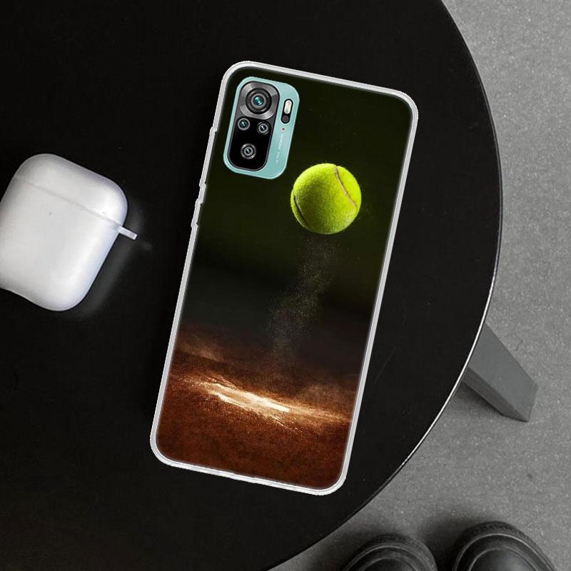Спортивный чехол для телефона с рисунком в виде тенниса для Xiaomi Redmi Note 15 14 13 12 11 Pro Plus 14S 12S 11S 11T 11E 10S 10 Индивидуальные Fundas Redmi N