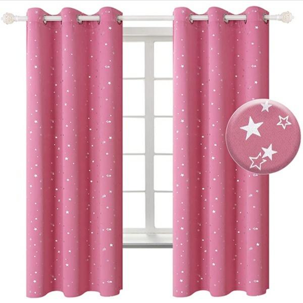 Мечтательные мерцающие звездные шторы с высокой степенью затемнения 70%-90% затемняющие шторы для детской спальни, гостиной, декора окон, подарки, 1 панель