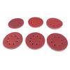 60 шт. Шлифовальный диск 5 дюймов 8 отверстий 6 типов наждачная бумага крепление на липучке круглый шлифовальный лист для