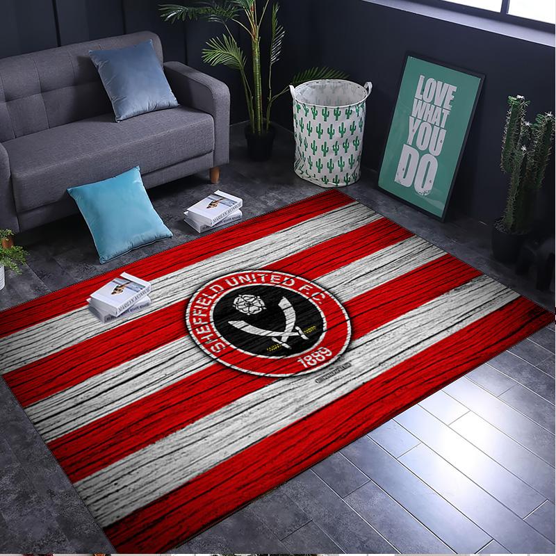 1PC rug Sheffield Team Crest Carpet, Chair Rug,Area Rug for Office Bedroom living rooms bedroom, Doormat decor Christmas fan gifts