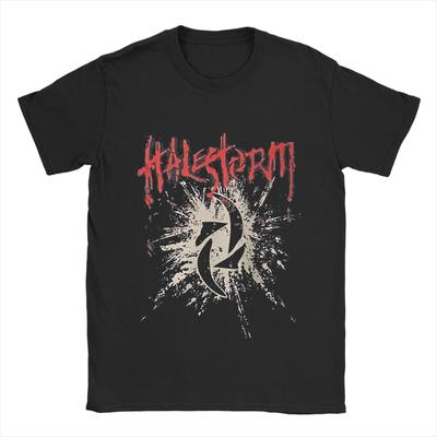 Halestorms Группа Футболка Пляжная Хлопковые Футболки Для Мужчин Хип-Хоп Дизайн Футболка С Коротким Рукавом Y2K Смешная Одежда