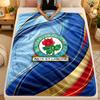 Flannel BlanketBlackburn Rovers Football Warm Soft Throw Blanket for Indoor Sofa Bed Living Room Use