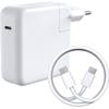 61W Charger - Phonillico - USB-C - Compatible MacBook PRO/AIR - 2M Cable Included