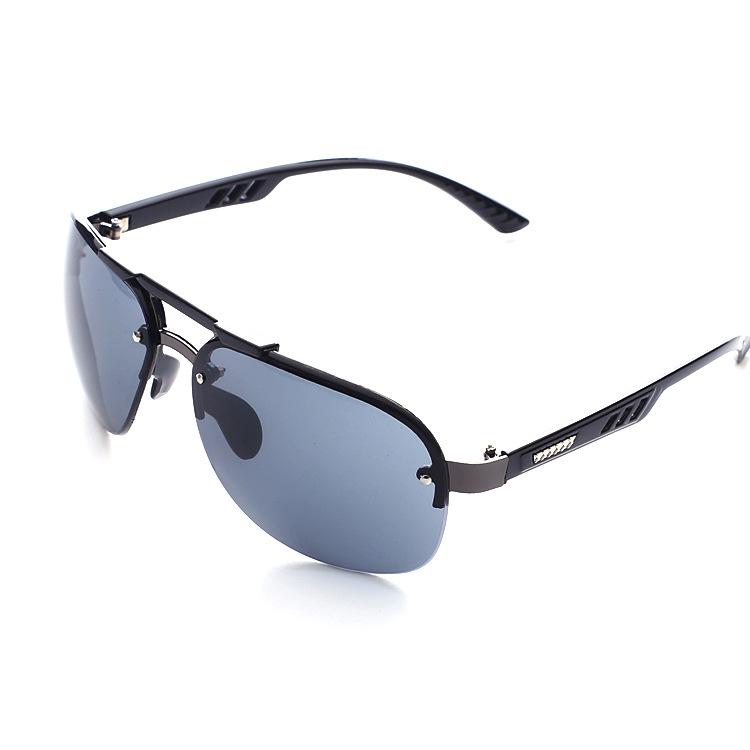 Новые солнцезащитные очки UV 400 Vintage Punk Rimless Rectangle Мужские модные очки Trendy Small Frame Sun Glasses Безрамные очки