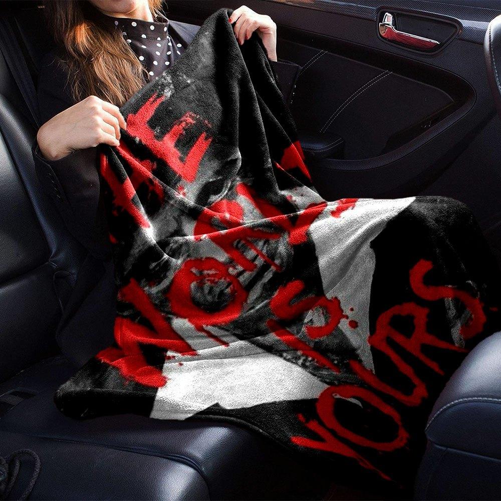 1pc Scarface-Inspired Flannel Blanket - Soft Cozy All-Season Throw for Bedroom, Sofa, Camping, Travel - Perfect Gift for Movie FansB06