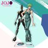 Jojos Bizarre Adventure Stand Model Plate Stone Ocean Series Jolyne Cujoh Weather Report Figure Acrylic Stands Holder Desk