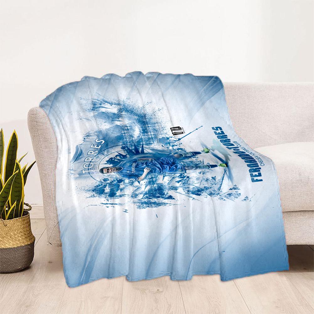 Football Player Action Blanket Warmthful Decor Great for Bedding Chair Sofa for All Occasions Modern Style Suitable for Gifting Relatives and Friends