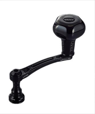 LIVRE 11703 LightArm 65 с PT35B для Daiwa DS Полностью черный (Серия B) Рукоятка, Леворукие катушки, LA65-KB35DL