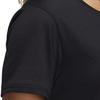 Adidas T Shirts Women's Black Crew Neck Moderate Straight Fit GQ9417