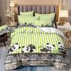 Children'S Cartoon Animal Panda Dog Toy Car Bedding 3D Digital Printing Three-Piece Set
