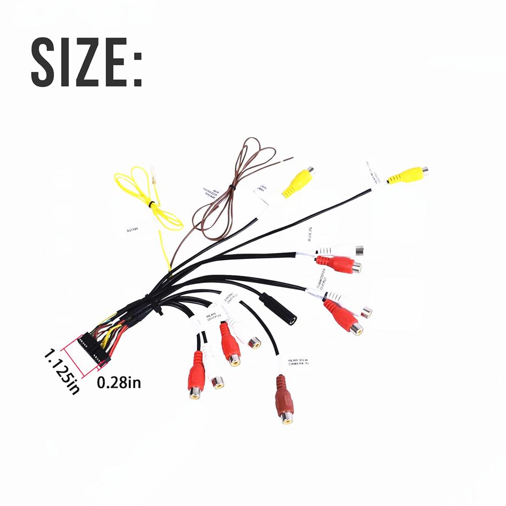 24-контактный жгут проводов для автомобильного аудио-видео AV RCA для Pioneer CDP1803 XT91909