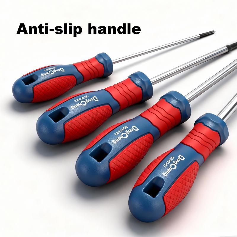 Torx Screwdriver Set T8 T10 T15 T20 T25 T27 T30 T40 CR-V Chrome Vanadium Magnetic Tip Anti Rust TPR Handle High Torque Star Tool 4