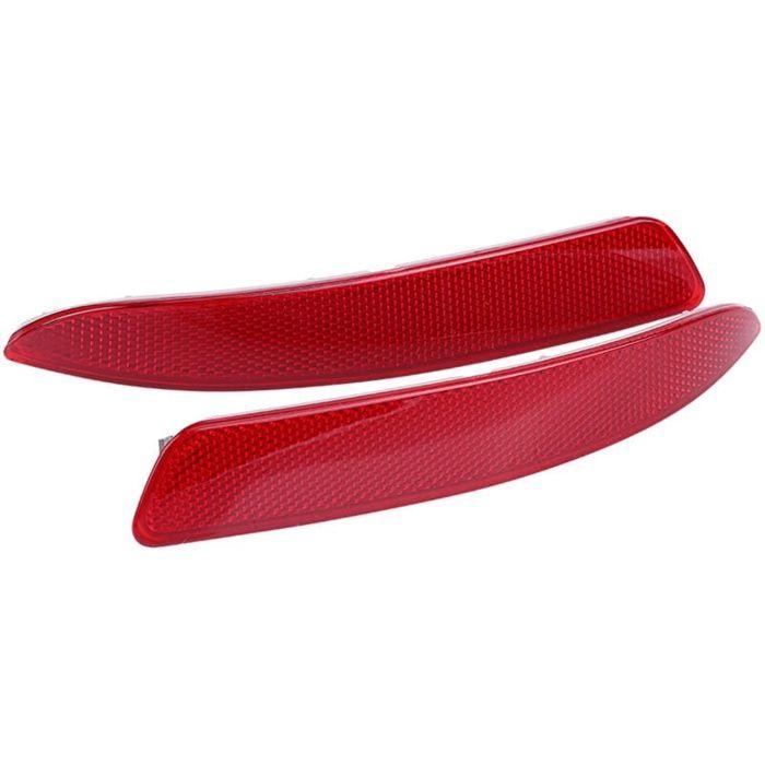 Réflecteur de pare-chocs arrière , 1 paire de réflecteur de pare-chocs arrière gauche et droit rouge pour E70 X5 2007-2013