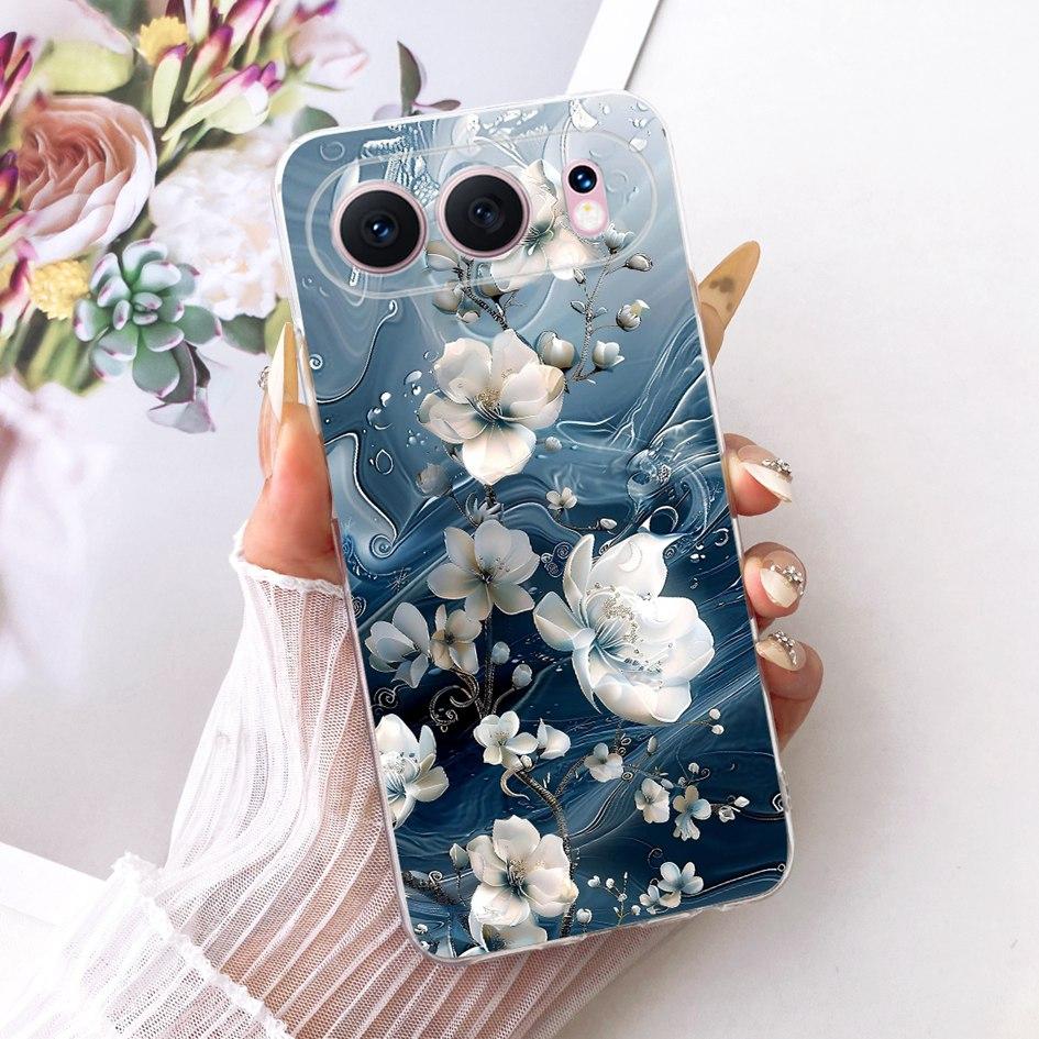 6.55" Чехол для Honor 500 5G Модный Цветок Бант Мягкий Тонкий Силиконовый Чехол для Телефона Для Honor 500 Pro Funda MEY-AN00 Honor500 Capa
