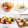 100Pcs Mini Bamboo Appetizer Forks Eco-Friendly Dessert Fork Bamboo Disposable Fork  Dessert Serving