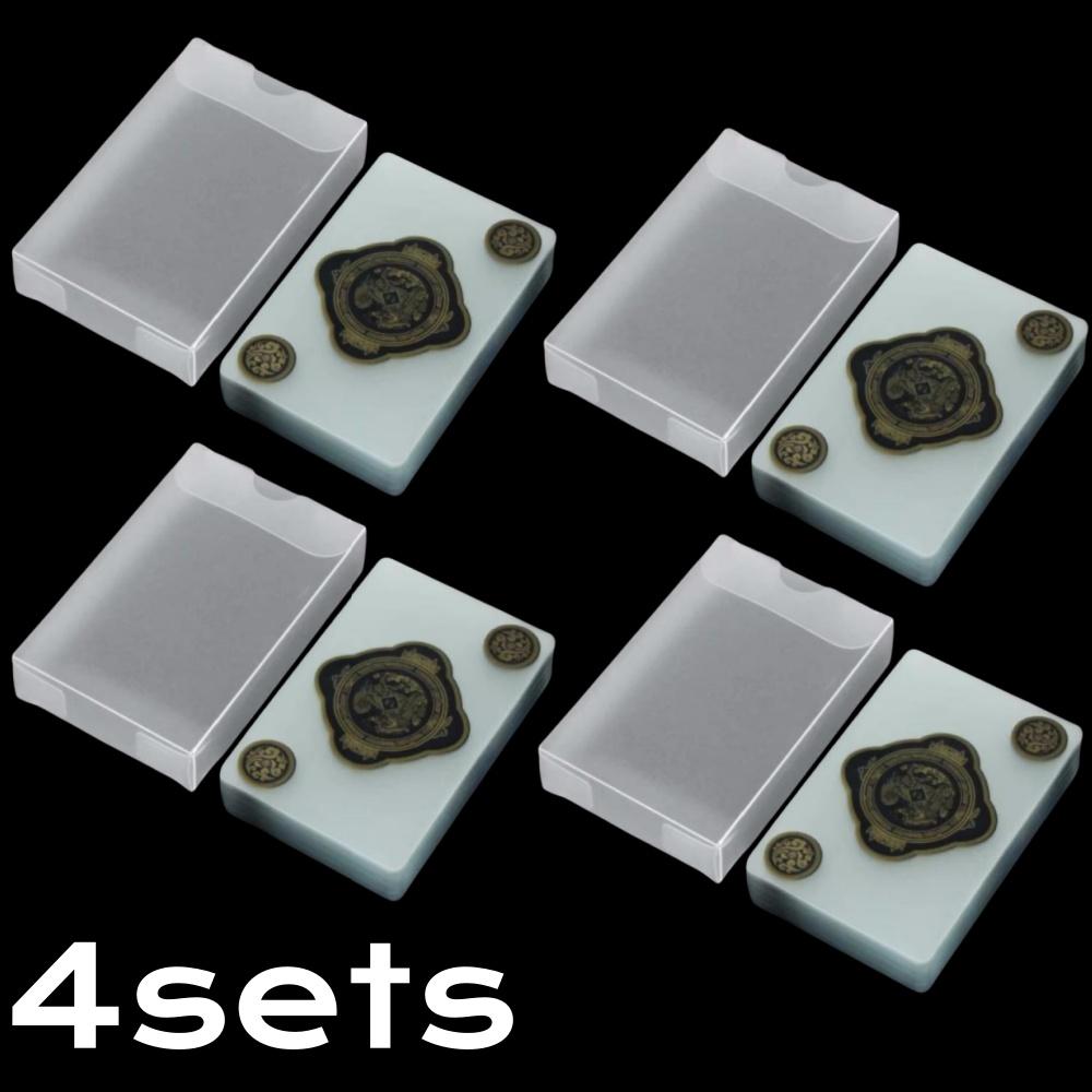 1/2/4 Набор Водонепроницаемые Прозрачные ПВХ Игральные Карты Уникальные Пластиковые Карты для Путешествий Вечеринок Карточных Игр Креативные Прочные Покерные Карты