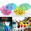50Pcs Mini Paper Umbrella Cocktail Cake Drink Fruit Decoration Hawaii Beach Pool Party Decor Birthday Wedding Supplies