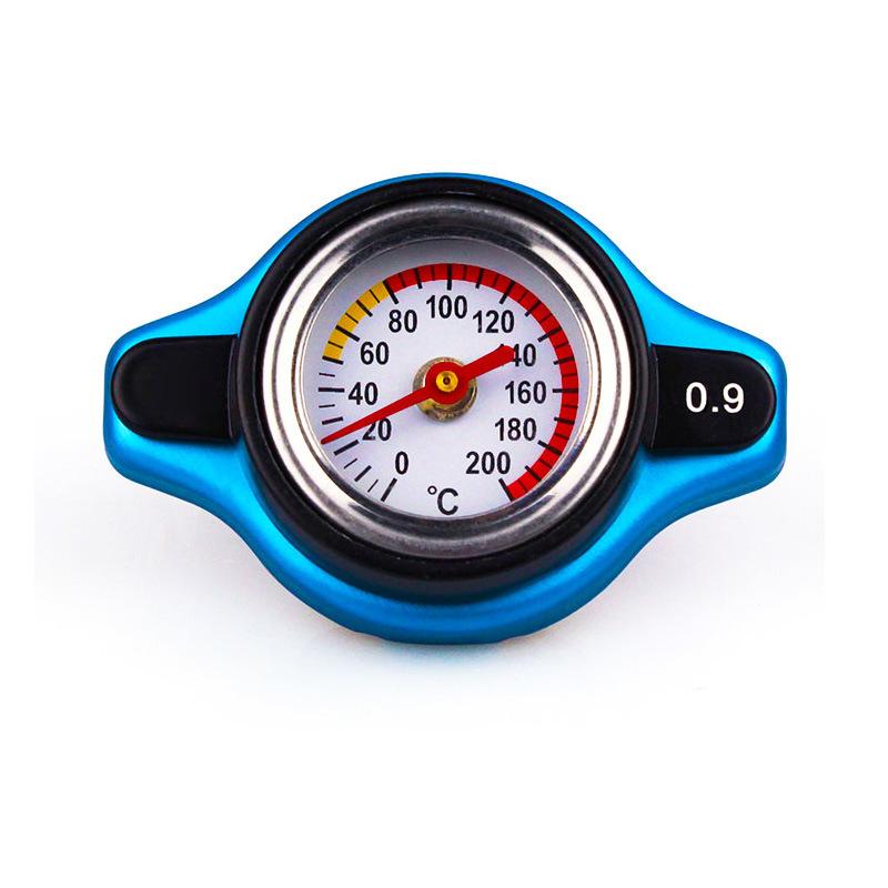 Thermost Radiator Cap Tank Cover Water Temperature Gauge 0.9Bar 1.1Bar 1.3 Bar Cover Racing Car Big or Small Head