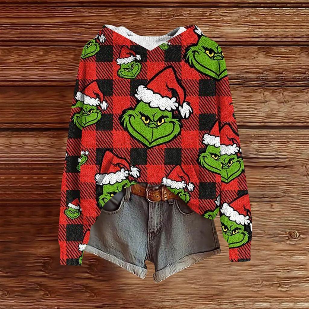 Sweatshirts For Women Knit Sweater Cute Shirt Fall Pullover Hooded Sweatshirt