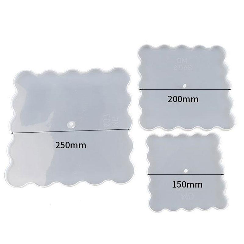 1pc DIY three-layer fruit tray tea tray silicone mold epoxy resin tray resin mold Home bathroom kitchen accessories Tools