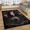 Horror Skull Girl Dead Gothic Undead Female Carpet Rug for Home Living Room Bedroom Sofa Doormat Decor,Kid Area Rug Non-slip Mat