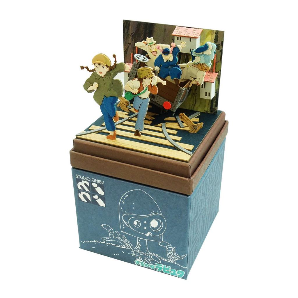 Sankei Studio Ghibli Mini Laputa: Castle in the Sky - Sheeta and Pazu on the Run Paper Craft MP07-133