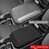 Durable-Car Center Console Armrest Box Cover Armrest Box PU Leather Panels For Toyota Prado LC250 2024 Black