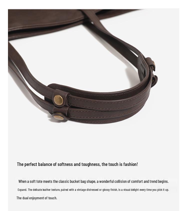 Женская сумка-тоут из натуральной кожи - Большая вместимость, Высокое качество, Сумка на плечо для поездок на работу 2025