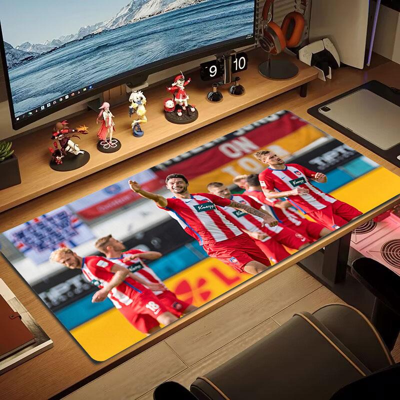 FC Heidenheim Mouse Pad, Large Gaming Desk Mat, Non-slip XXL Mousepad for Laptop & Tablet, Mini PC Playmat with Stitched Edges