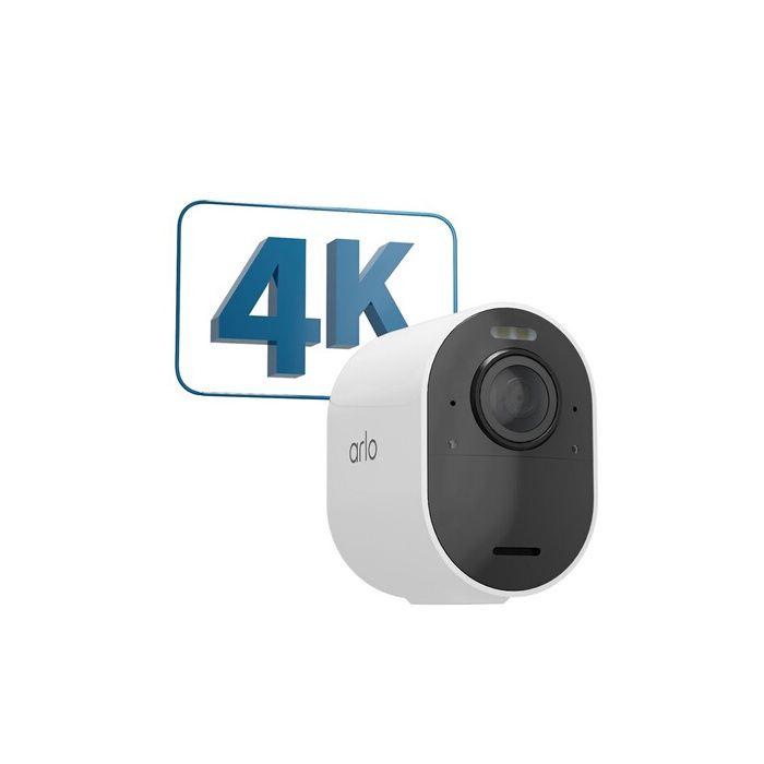 Caméra de surveillance Arlo Ultra 2 - Wifi sans fil - Noir - 4K - Batterie 6 mois - Champ de vision 180°
