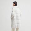 Broadcast Women's Mid-length Loose Fit White Duck Down Jacket