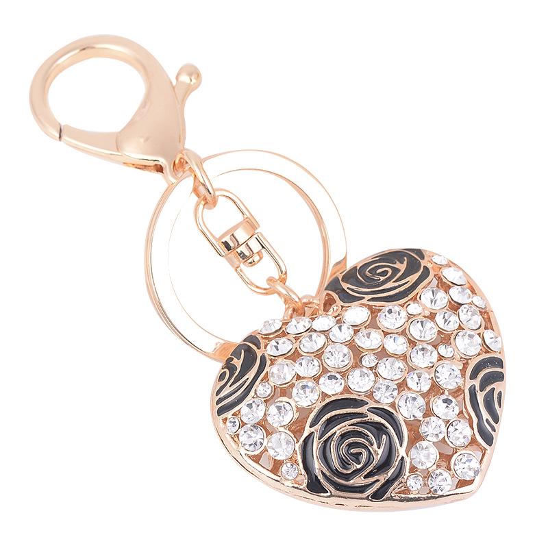 Корейский брелок с языком цветов сердца - Аксессуары-подвески из сплава в форме сердца