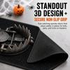 3D Illusion Door Mat Pattern Halloween Rug Rubber Backing Non-Slip Spooky Decorative Floor Mat for Halloween Decor