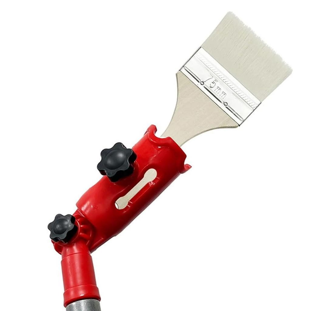 Multi-Angle Paint Brush Extender Red, Paint Edger Tool for High Ceilings, Extension Pole Attachment Holder