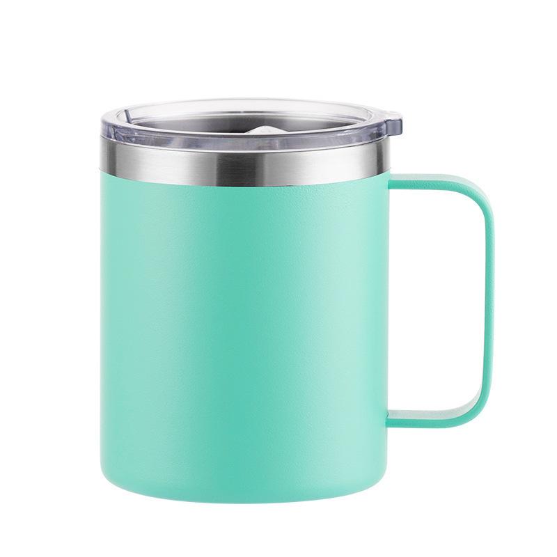 360ML Thermos Cup 314 Stainless Steel Office Vehicle Business Use Portable Handle Coffee Mug Men's and Women's Thermos Cup