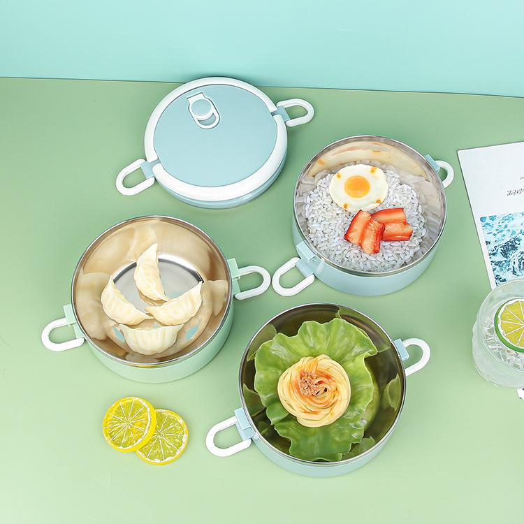 Stainless Steel Insulated Multi-Layer Lunch Box for Students, Dorms, and Offices