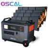 Oscal PowerMax 6000 Портативная электростанция 6000 Вт 3600 Втч LiFePO4 Расширяемый солнечный генератор с 4 розетками переменного тока