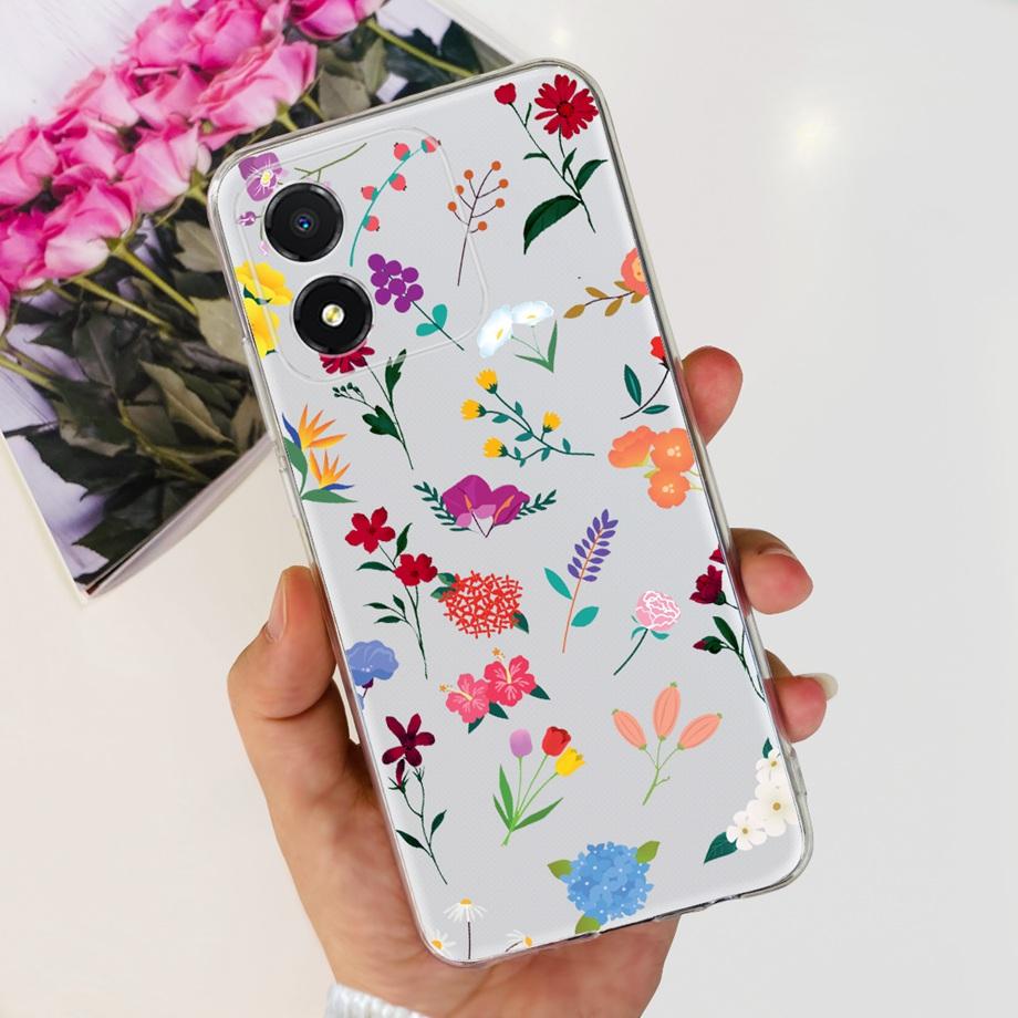 Чехол для Honor X5 Plus Модный Цветной Девичий Чехол-Крышка Для HonorX5 Plus Мягкий Силикон Fundas Чехол для Телефона Для Honor X5Plus Coque