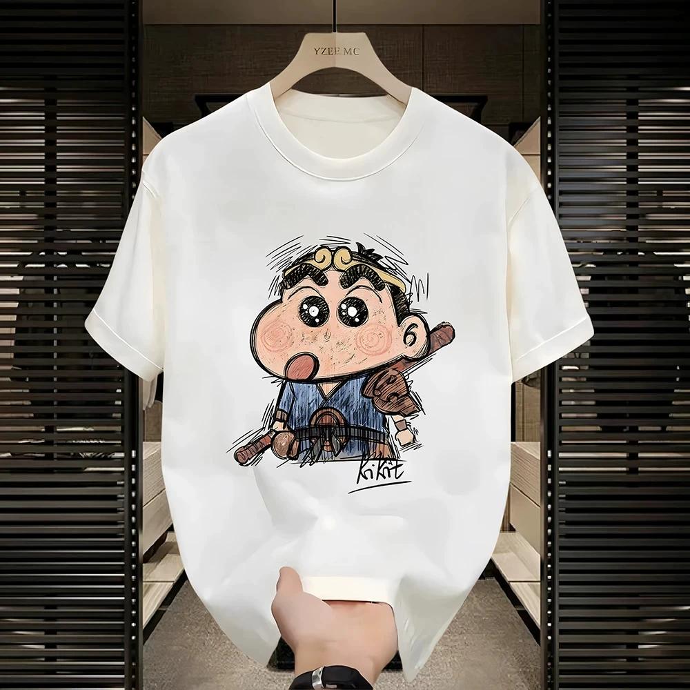 Men Versatile Cotton T Shirt Short Sleeve Round Neck Casual Basic Tee Top Breathable Comfortable Summer Daily Wear Solid Color Simple Design